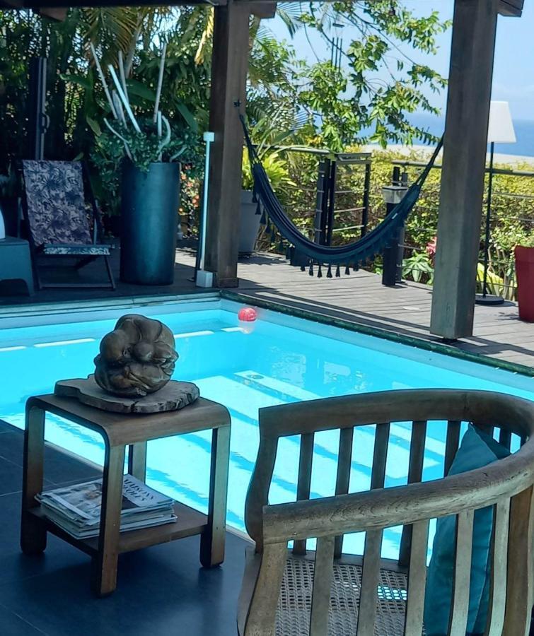 סן-פייר Suite Indigo Jacuzzi Prive Piscine Vue Mer Acces Cuisine Laverie מראה חיצוני תמונה